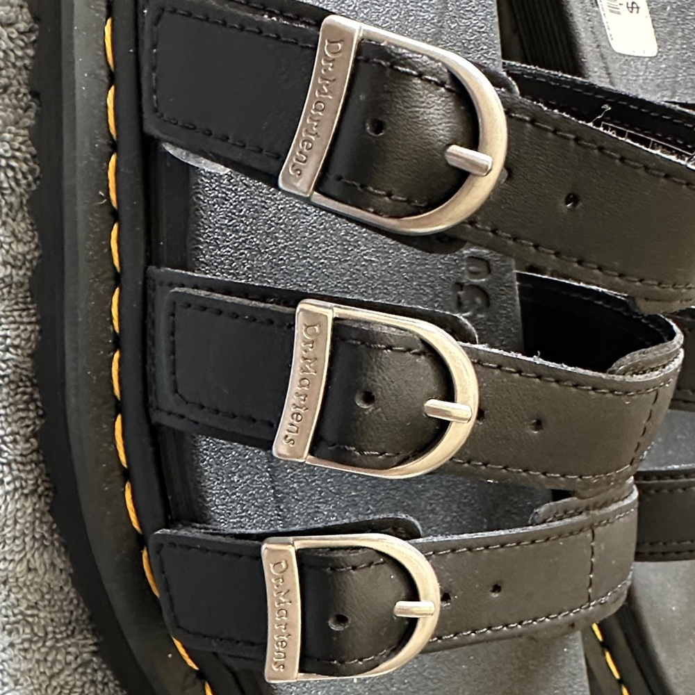 Dr. Martens Black Textured Footwear - Picture 5 of 9